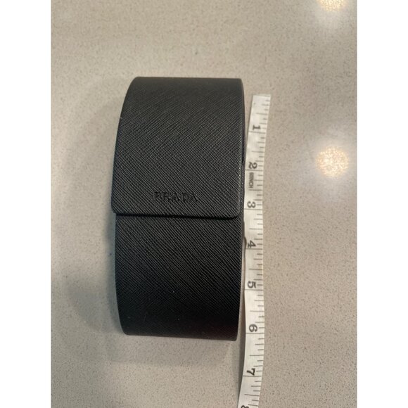 Prada Black Textured Leather Watch/Bracelet Case Box - Picture 8 of 9